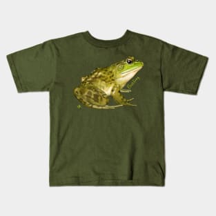 Bullfrog, Ruler of the Pond! Kids T-Shirt